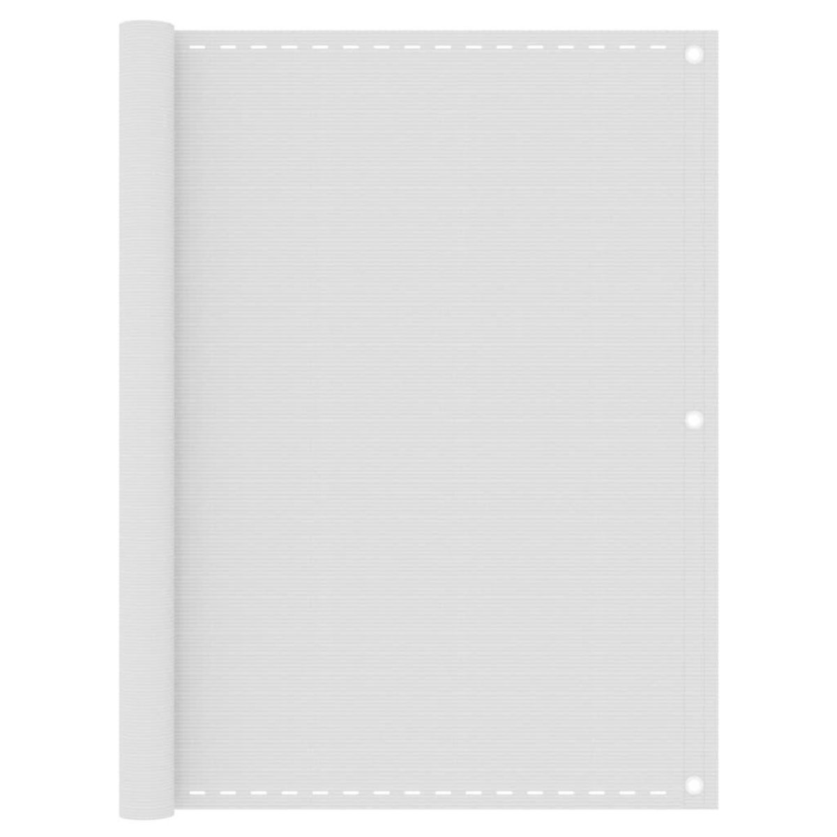 VIDAXL Ecran de balcon Blanc 120x400 cm PEHD