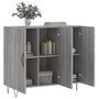Voir la diapositive 4 : VIDAXL Buffet sonoma gris 90x34x80 cm bois d'ingenierie