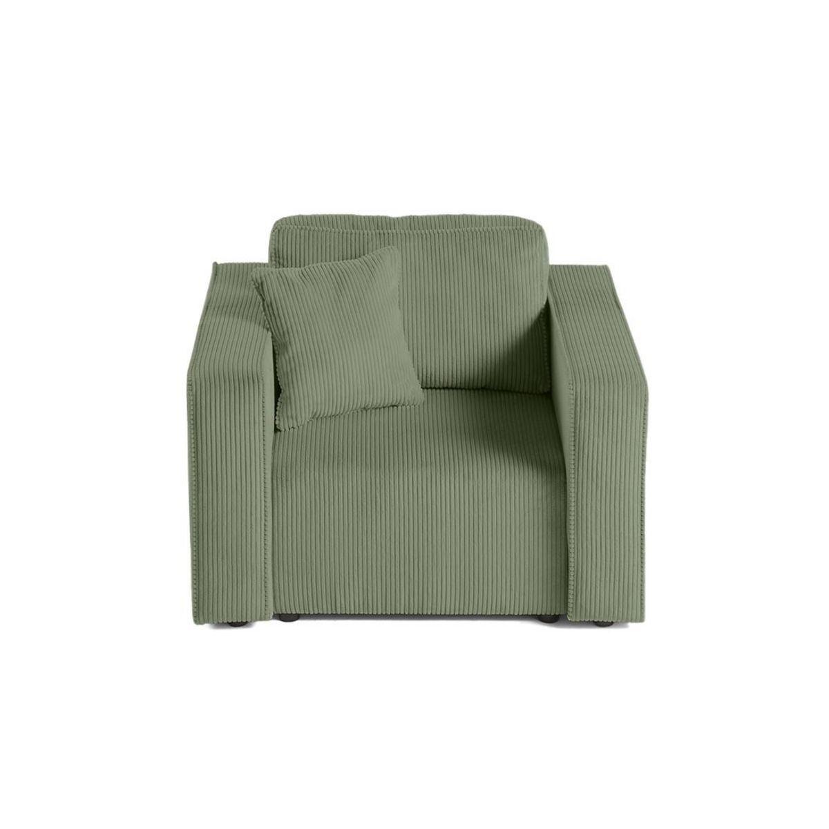 BEST MOBILIER Topaze - fauteuil - en velours côtelé
