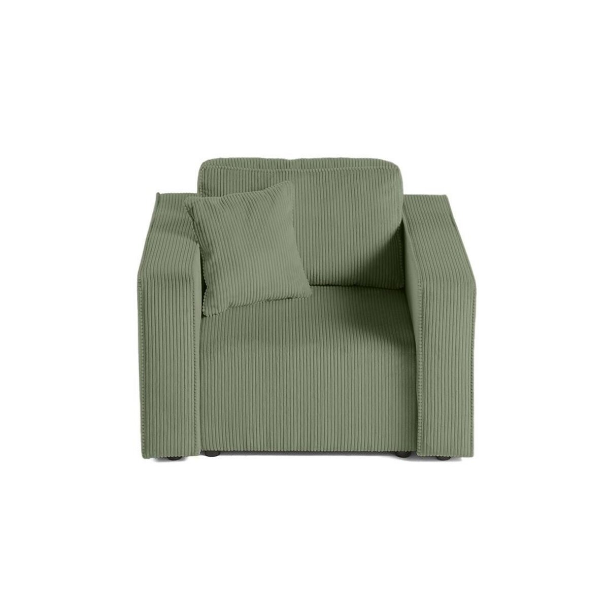 BEST MOBILIER Topaze - fauteuil - en velours côtelé