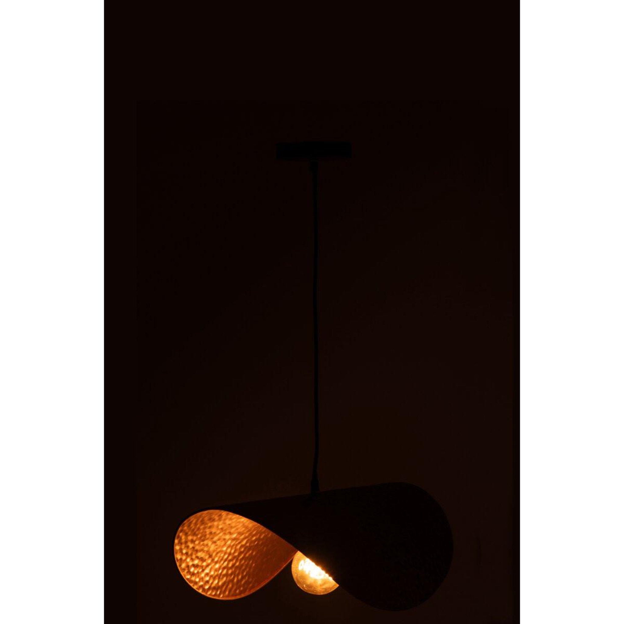Voir la diapositive 3 : J-LINE Lampe suspension design  carl  51cm doré