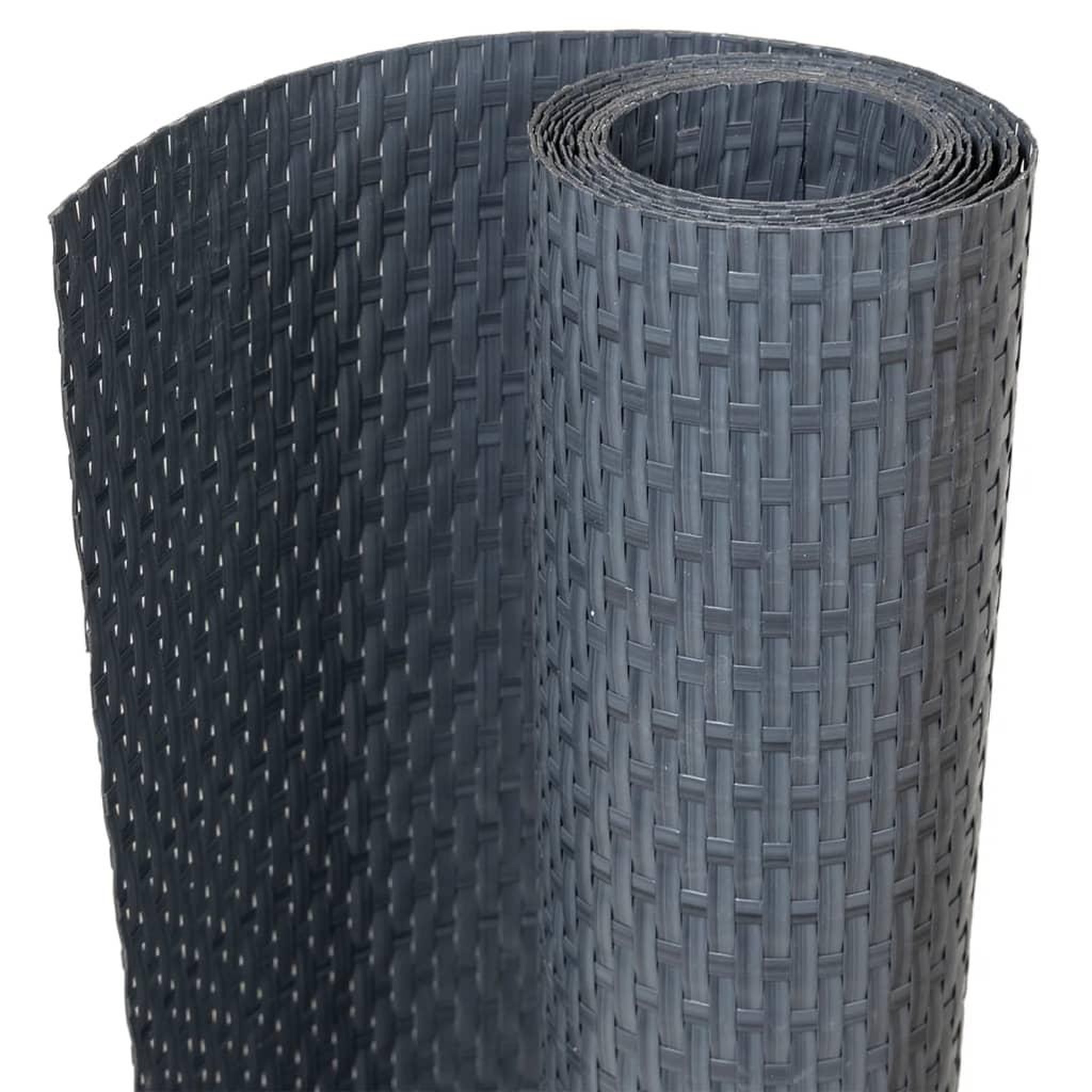 Voir la diapositive 2 : VIDAXL Paravent de balcon anthracite 400x80 cm resine tressee