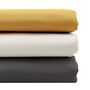 Voir la diapositive 3 : ACTUEL Drap plat uni en coton bio 57 fils