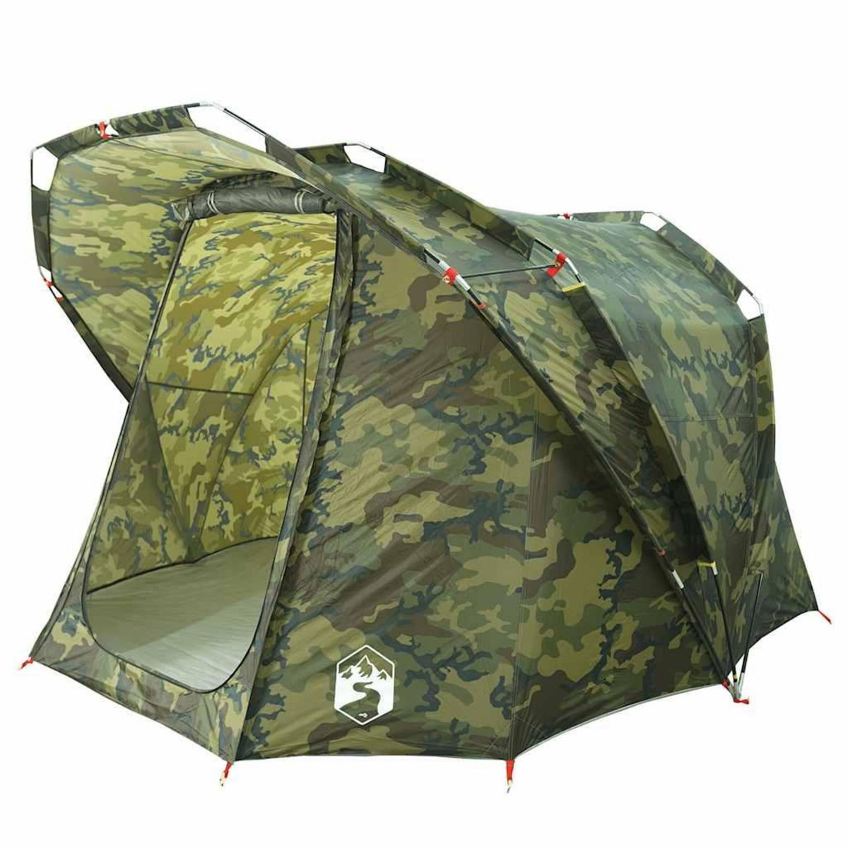 VIDAXL Tente de peche 4 personnes camouflage impermeable