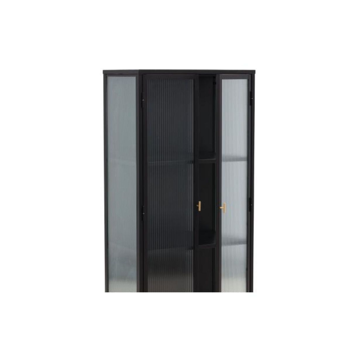 Paris Prix Vitrine 2 Portes Design  Garis  160cm Noir