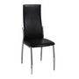 Voir la diapositive 3 : VIDAXL Chaises a manger lot de 4 noir similicuir