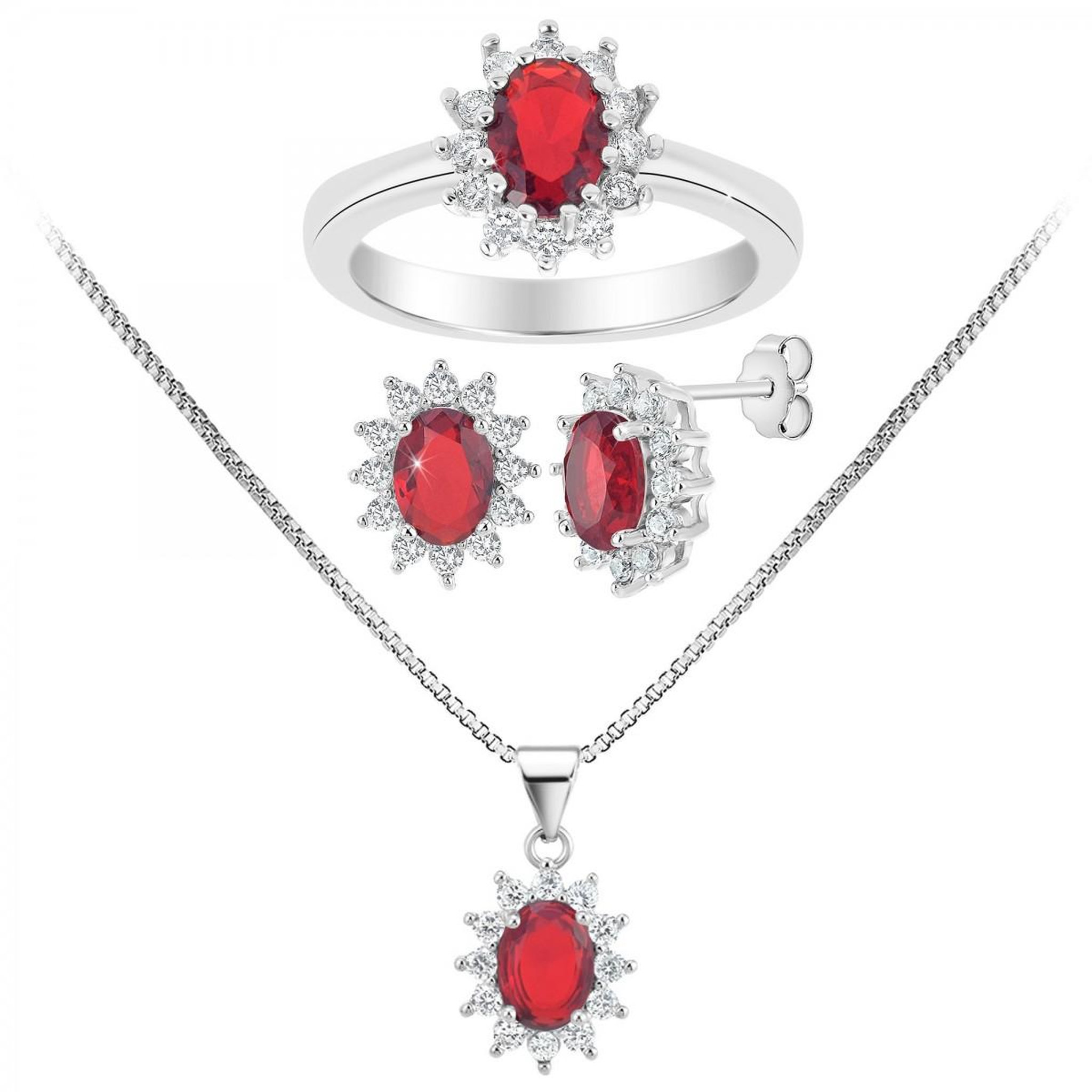 Voir la diapositive 1 : SC CRYSTAL Parure SC Crystal ornée de Zirconium
