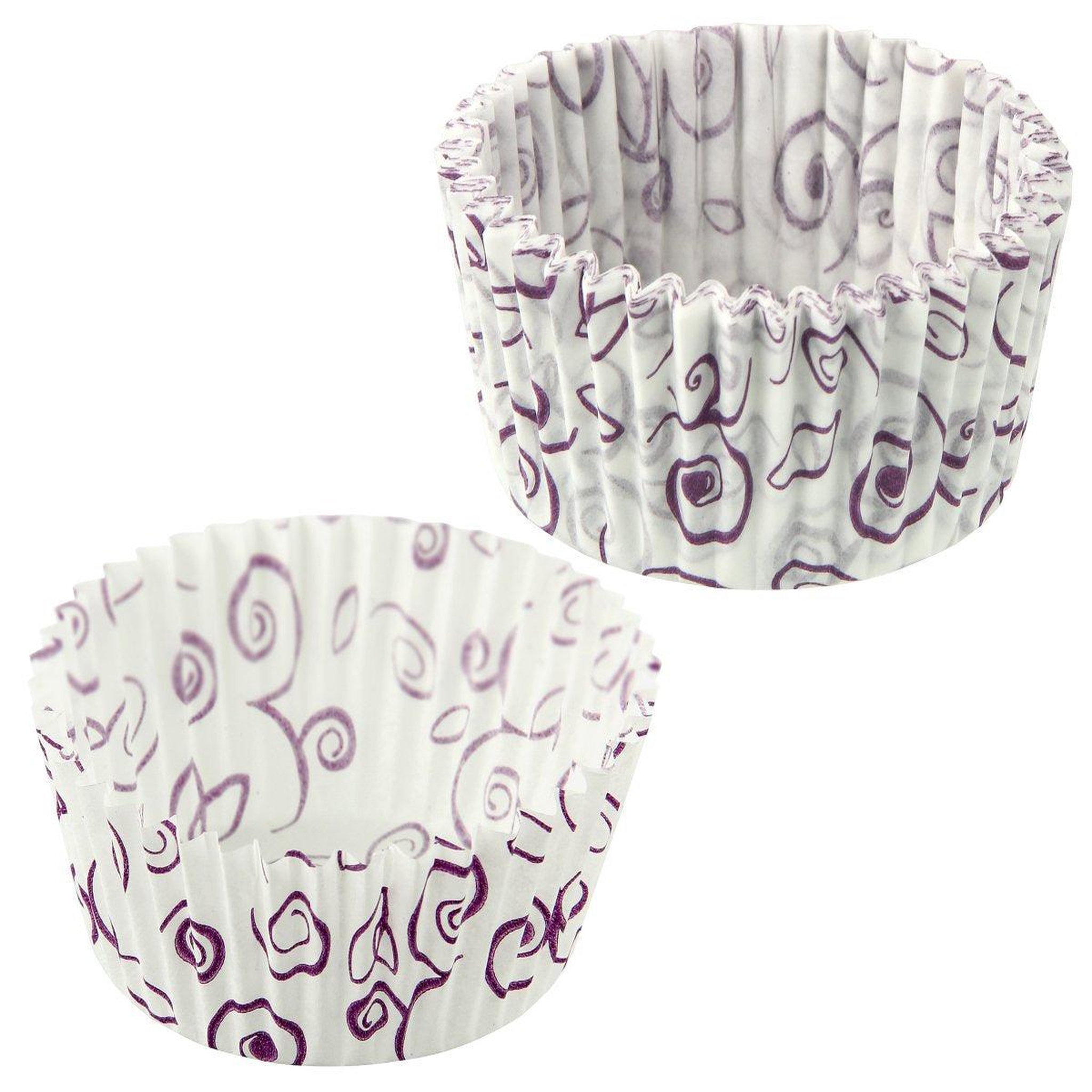 ZENKER Lot de 50 moules à muffins en papier motif fleur violette 7 cm zenker smart pastry