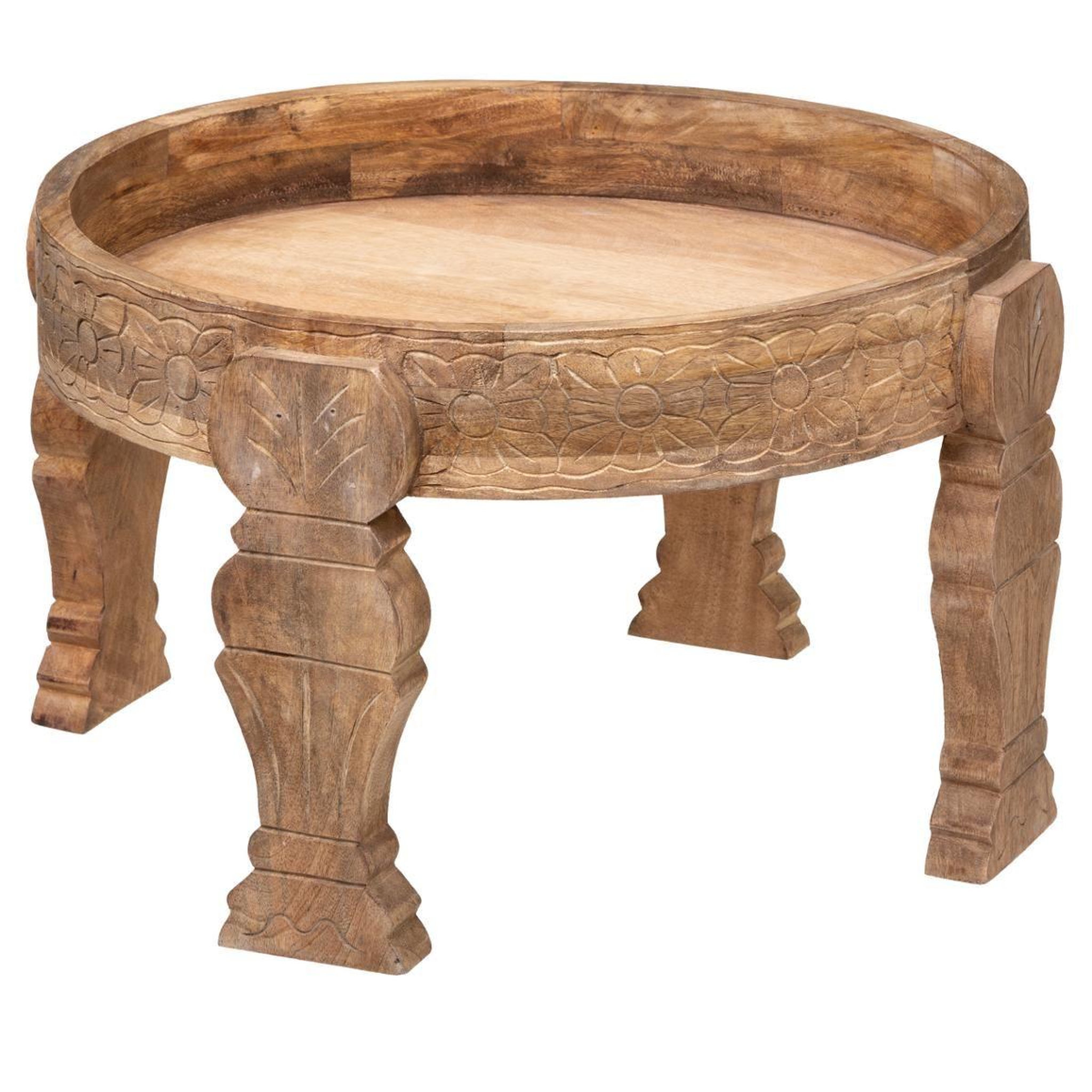 ATMOSPHERA Table d'appoint en bois  gypsy  51cm naturel