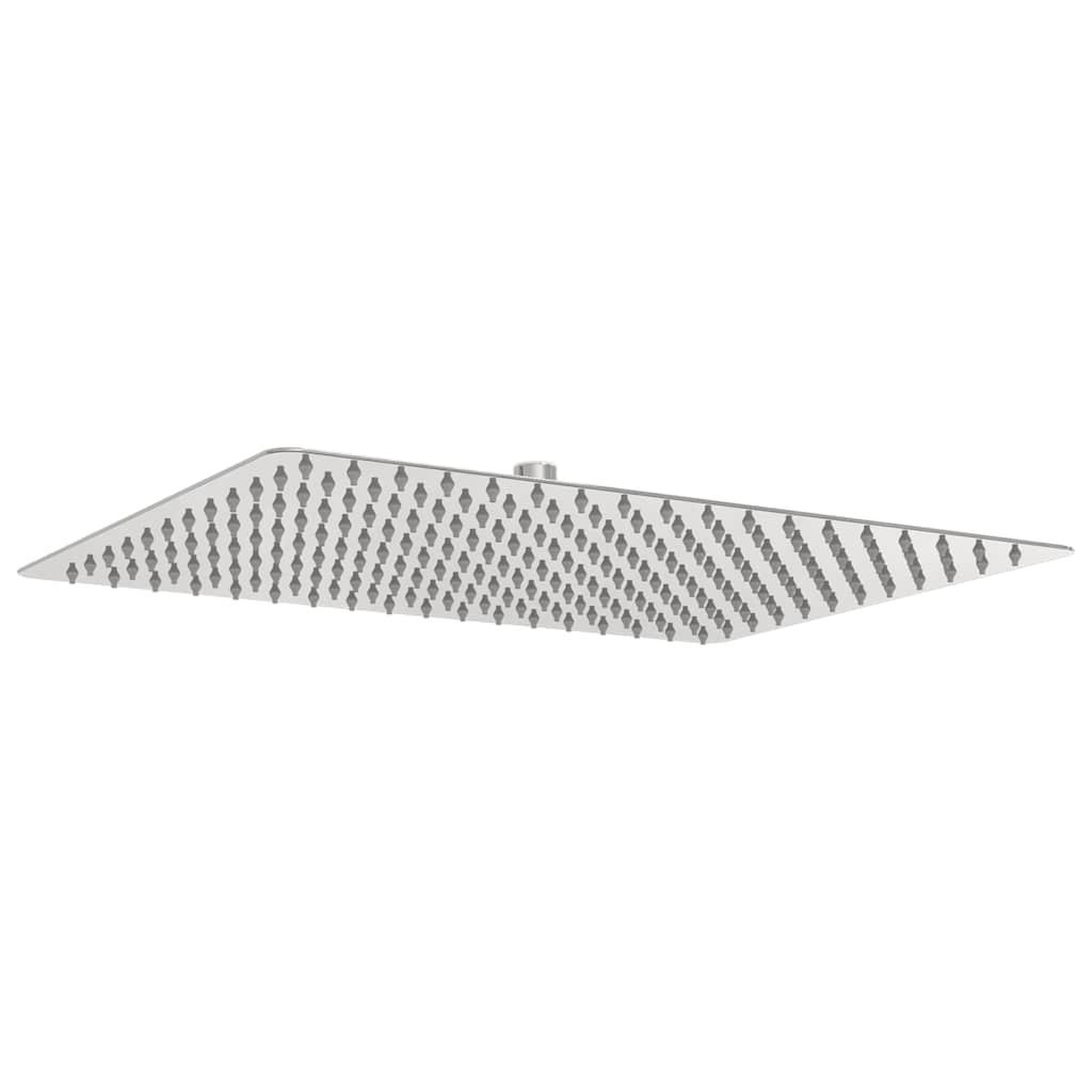 Voir la diapositive 2 : VIDAXL Pomme de douche pluie Inox 304 40x30 cm Rectangulaire