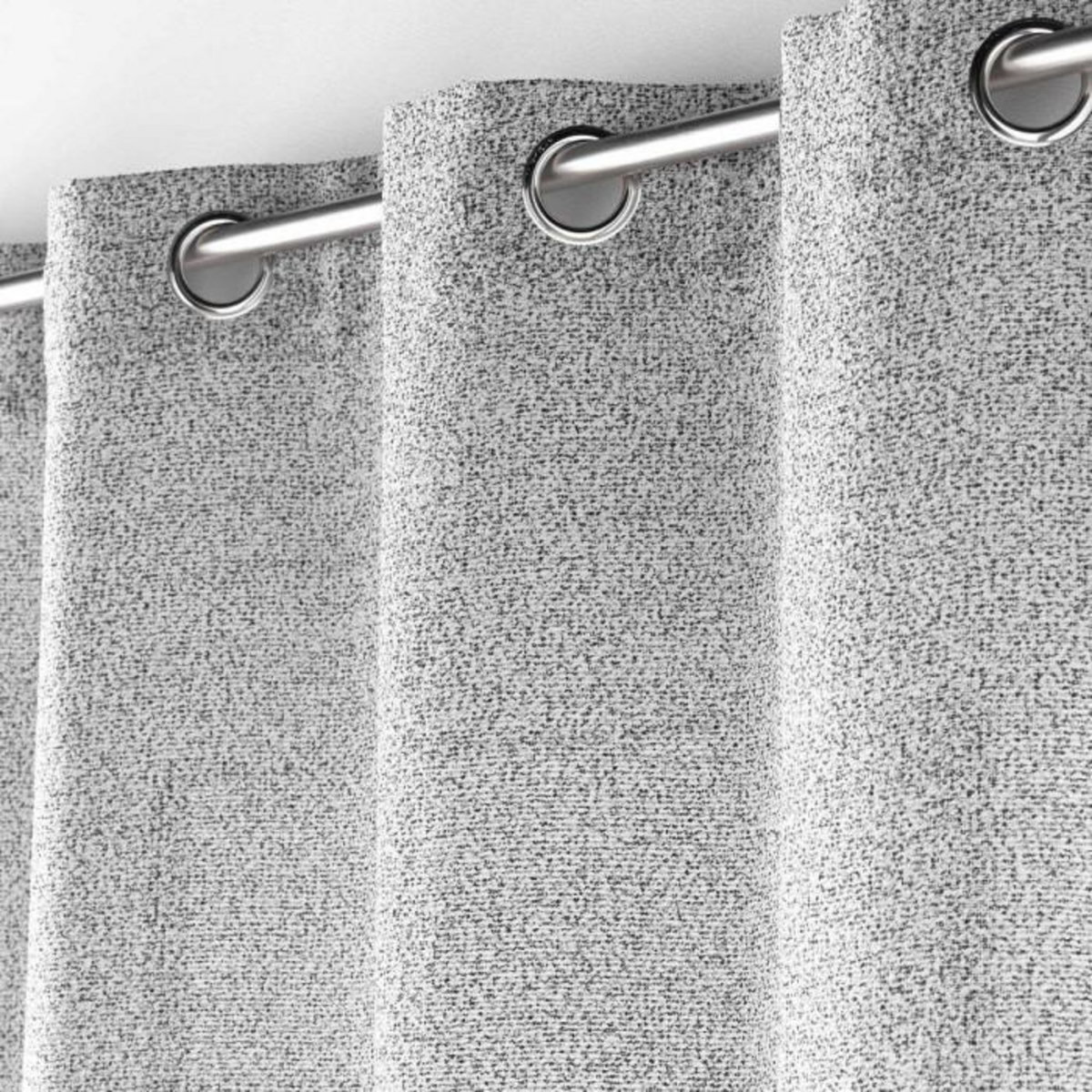 Paris Prix Rideau Voilage à Œillets  Loulaine  140x240cm Gris