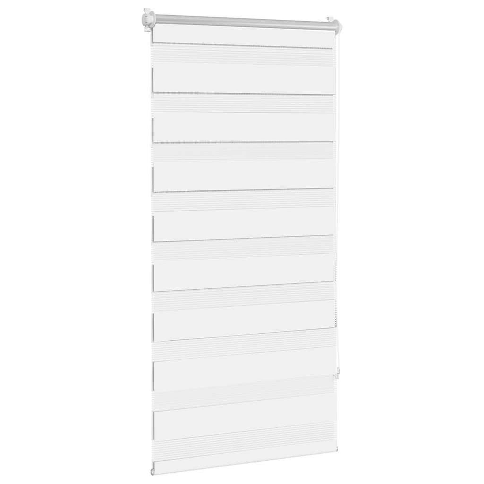 Voir la diapositive 3 : VIDAXL Store venitien zebre 60,9 x 120 cm, largeur du tissu 56,7 cm, blanc