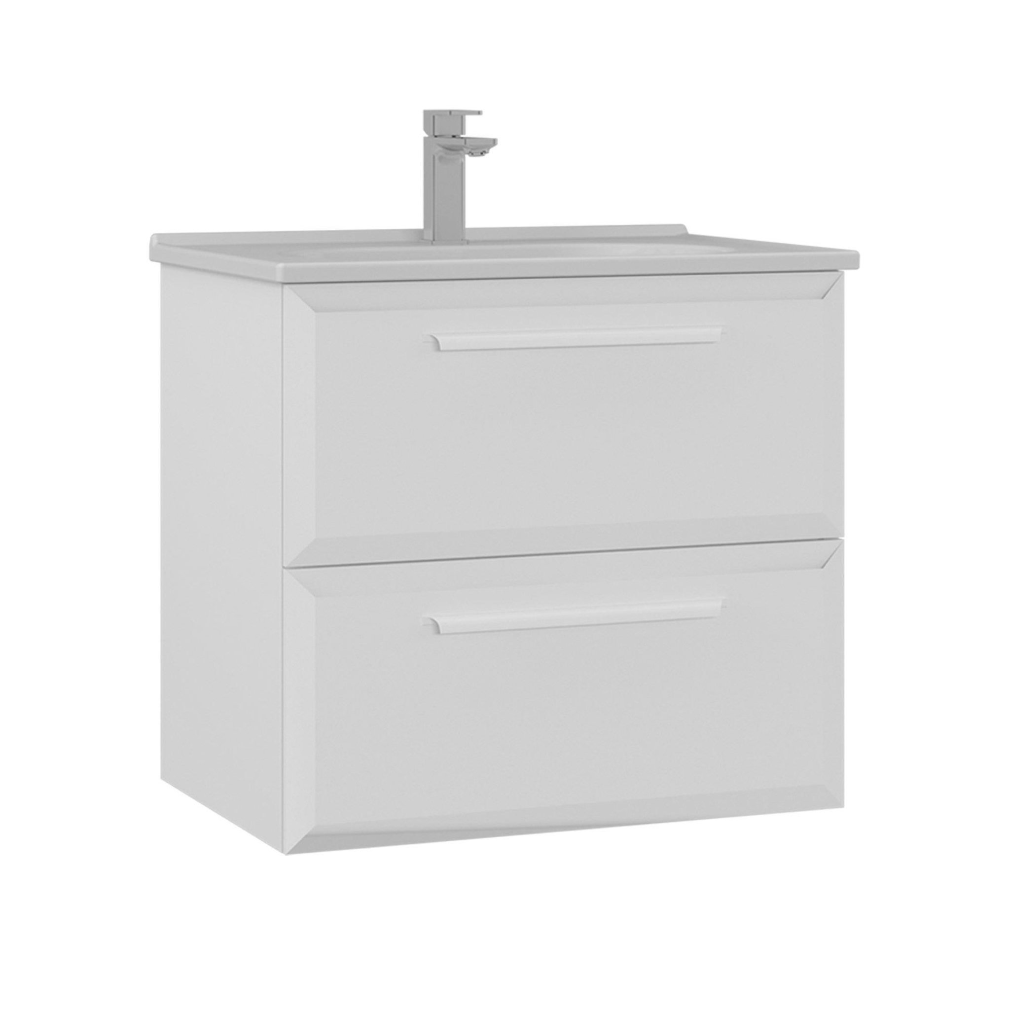 Habitat et Jardin Meuble Vasque  Nuvola 65 v2  - 65 x 50 x 62 cm - White