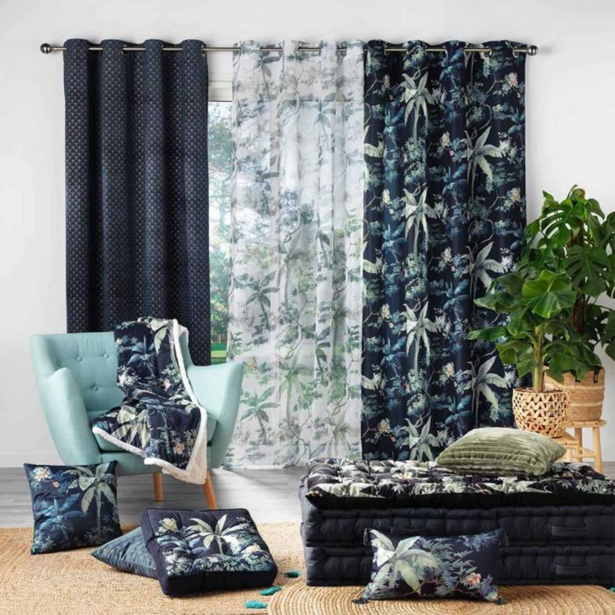 Paris Prix Matelas de Sol Imprimé  Fabulous  60x120cm Bleu