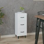 VIDAXL Buffet blanc 34,5x34x90 cm bois d'ingenierie
