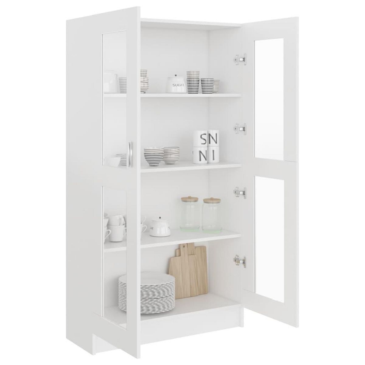 VIDAXL Armoire a vitrine Blanc 82,5x30,5x150 cm Bois d'ingenierie