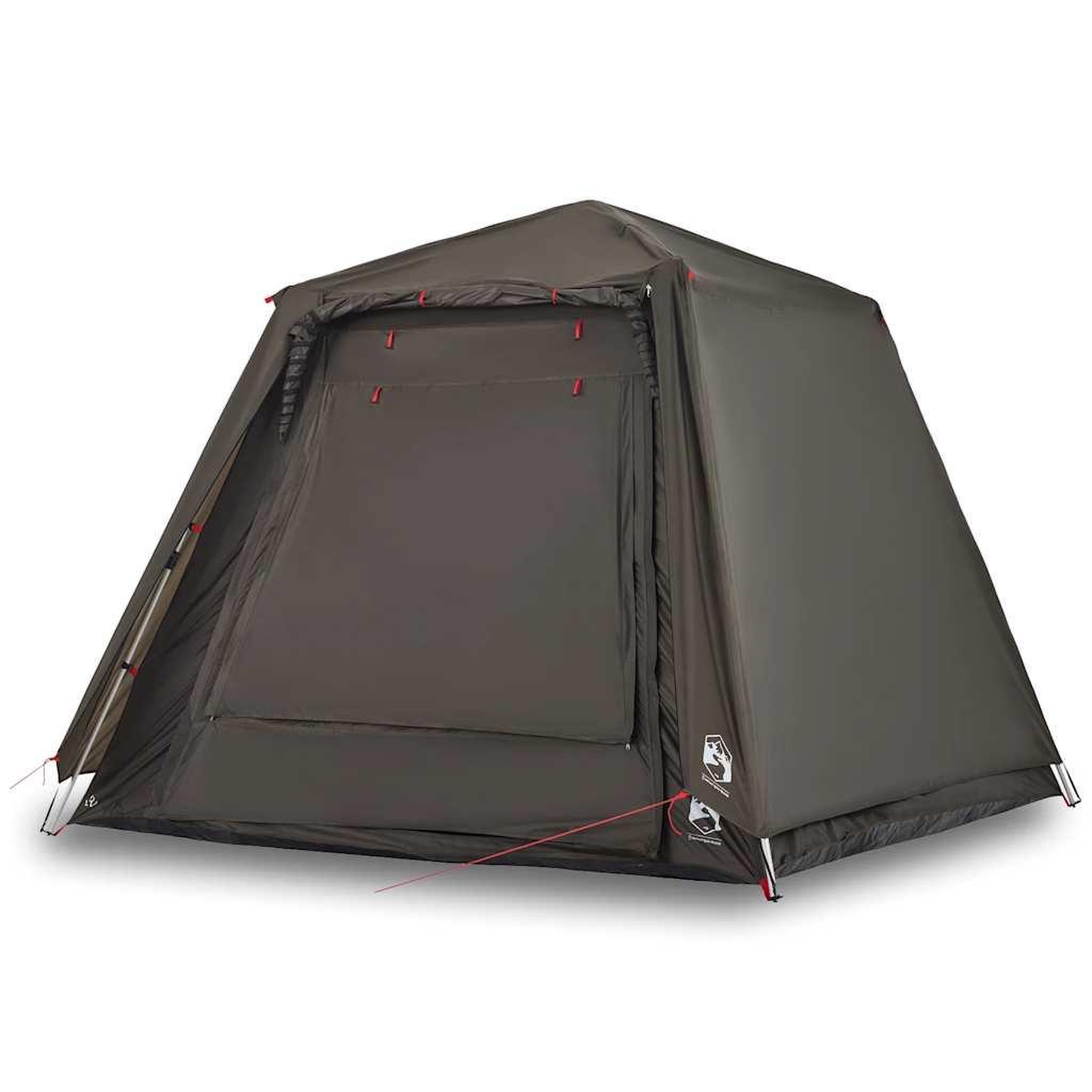 Voir la diapositive 2 : VIDAXL Tente de peche 4 personnes marron liberation rapide