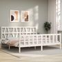 Voir la diapositive 3 : VIDAXL Cadre de lit sans matelas blanc 200x200 cm bois massif de pin