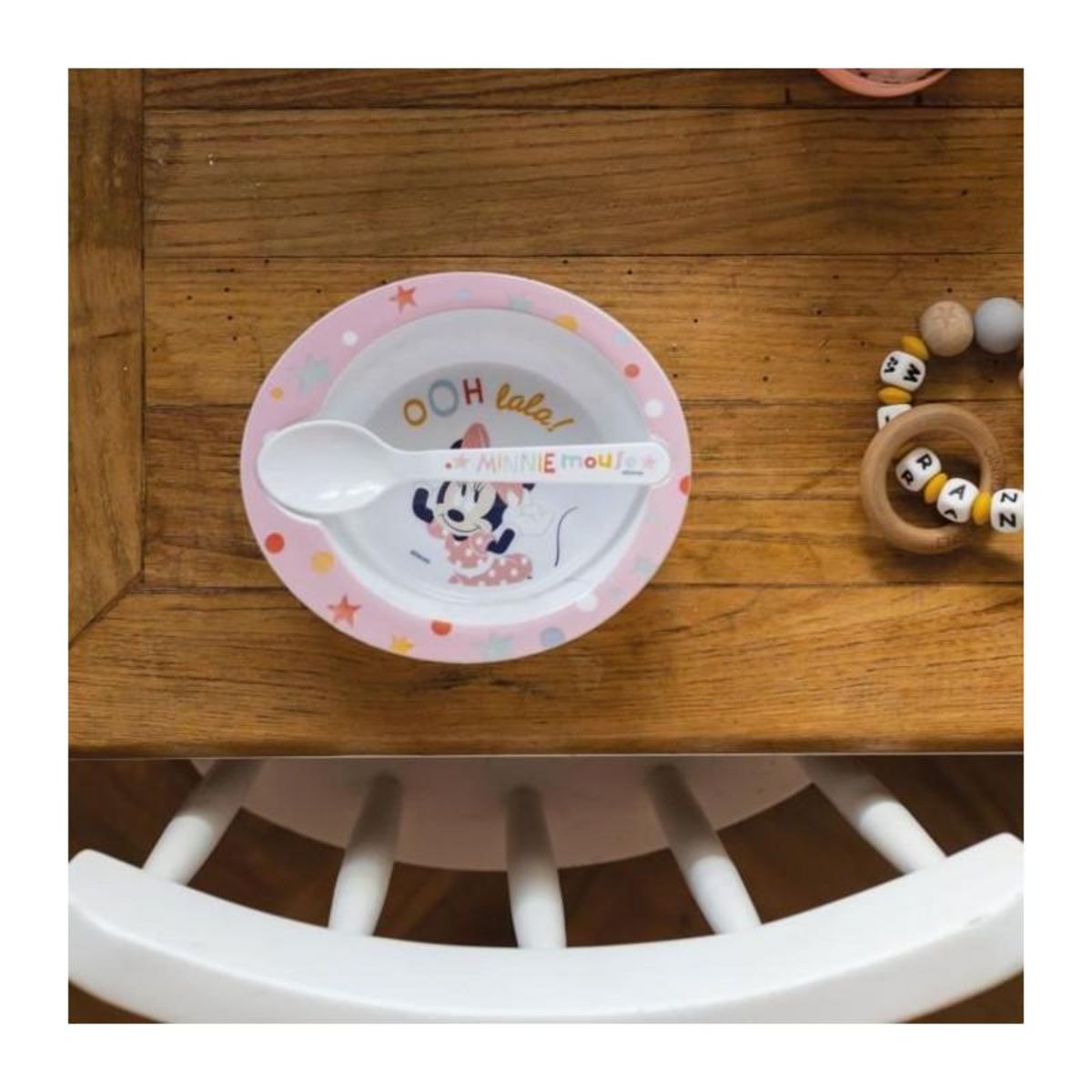 THERMOBABY Pack repas 2eme age THERMOBABY MINNIE - 3 Assiettes + un gobelet + 1 cuillere