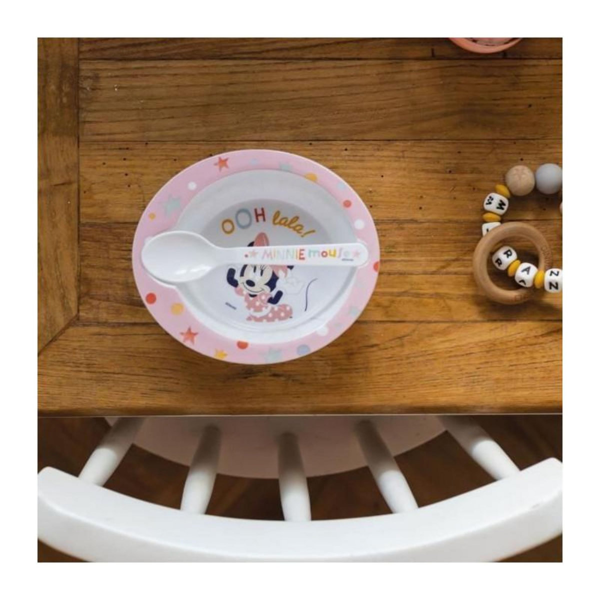 THERMOBABY Pack repas 2eme age THERMOBABY MINNIE - 3 Assiettes + un gobelet + 1 cuillere