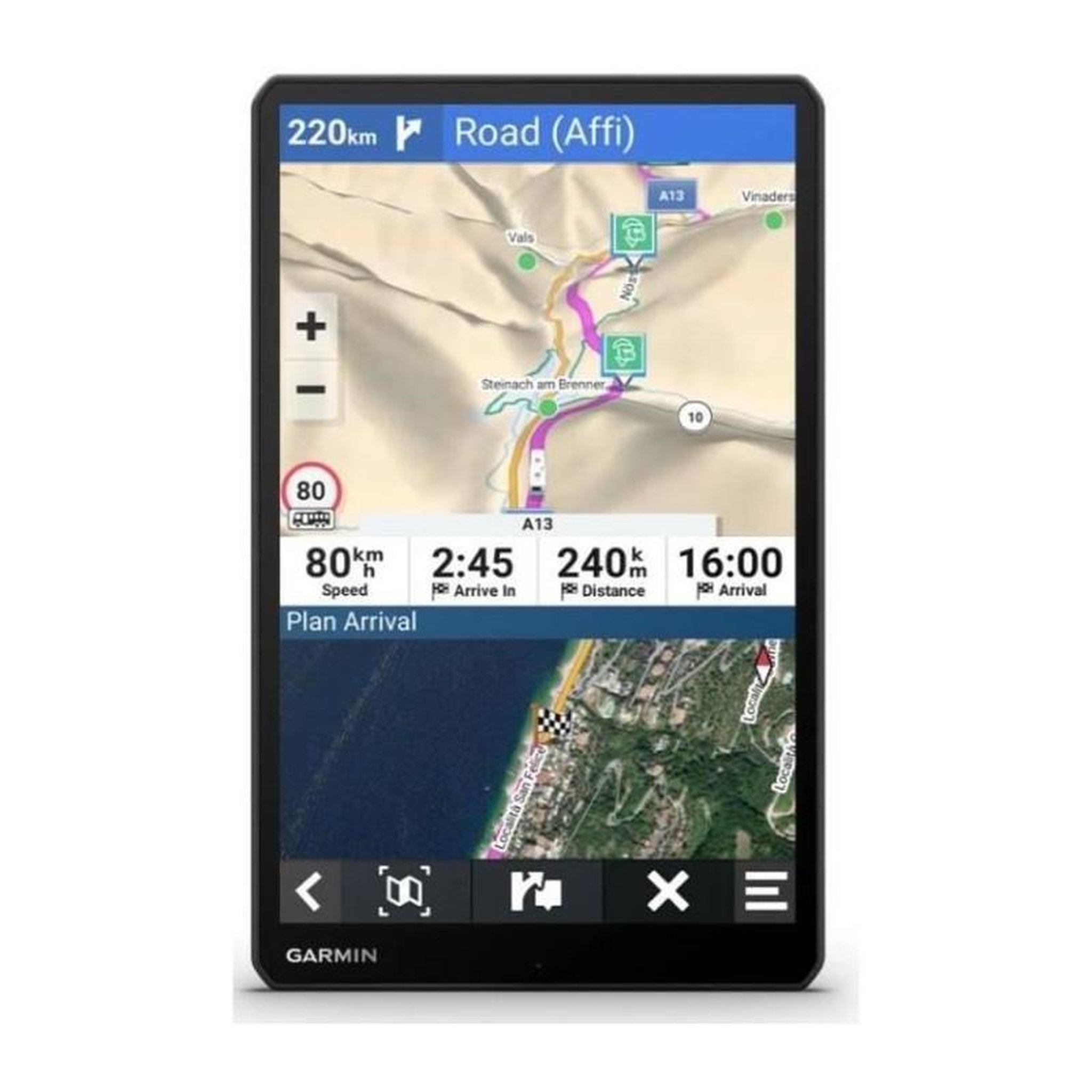 Voir la diapositive 2 : GARMIN GPS - GARMIN - Camper 1095 - Écran 10 - Double orientation