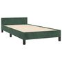 Voir la diapositive 4 : VIDAXL Cadre de lit sans matelas vert fonce 100x200 cm velours