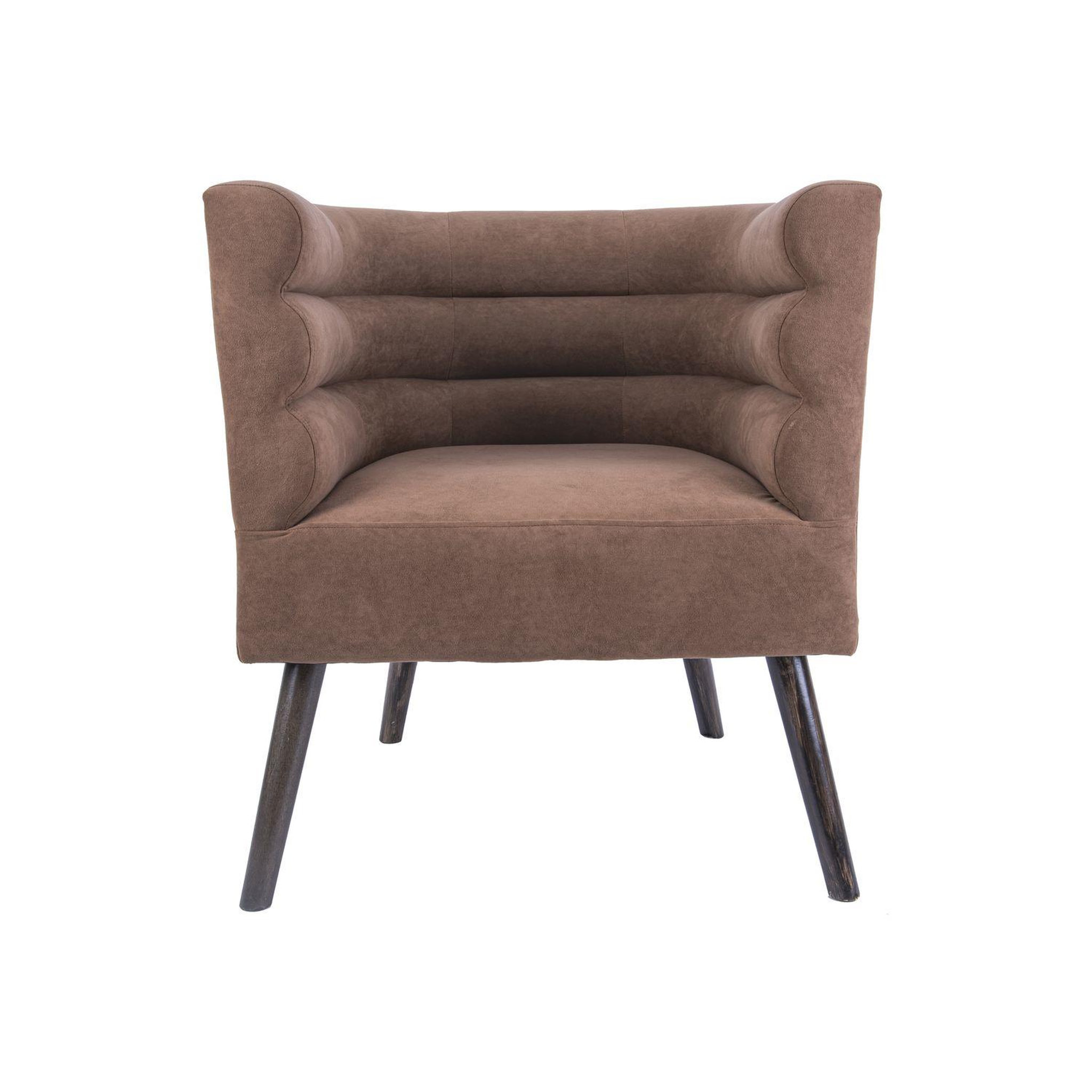 Voir la diapositive 2 : Leitmotiv Fauteuil de salon design velours Explicit