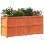 Voir la diapositive 4 : VIDAXL Jardiniere cire marron 150x50x70 cm bois de pin massif
