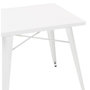 Voir la diapositive 5 : Paris Prix Table de Repas Vintage  Calaco  76cm Blanc