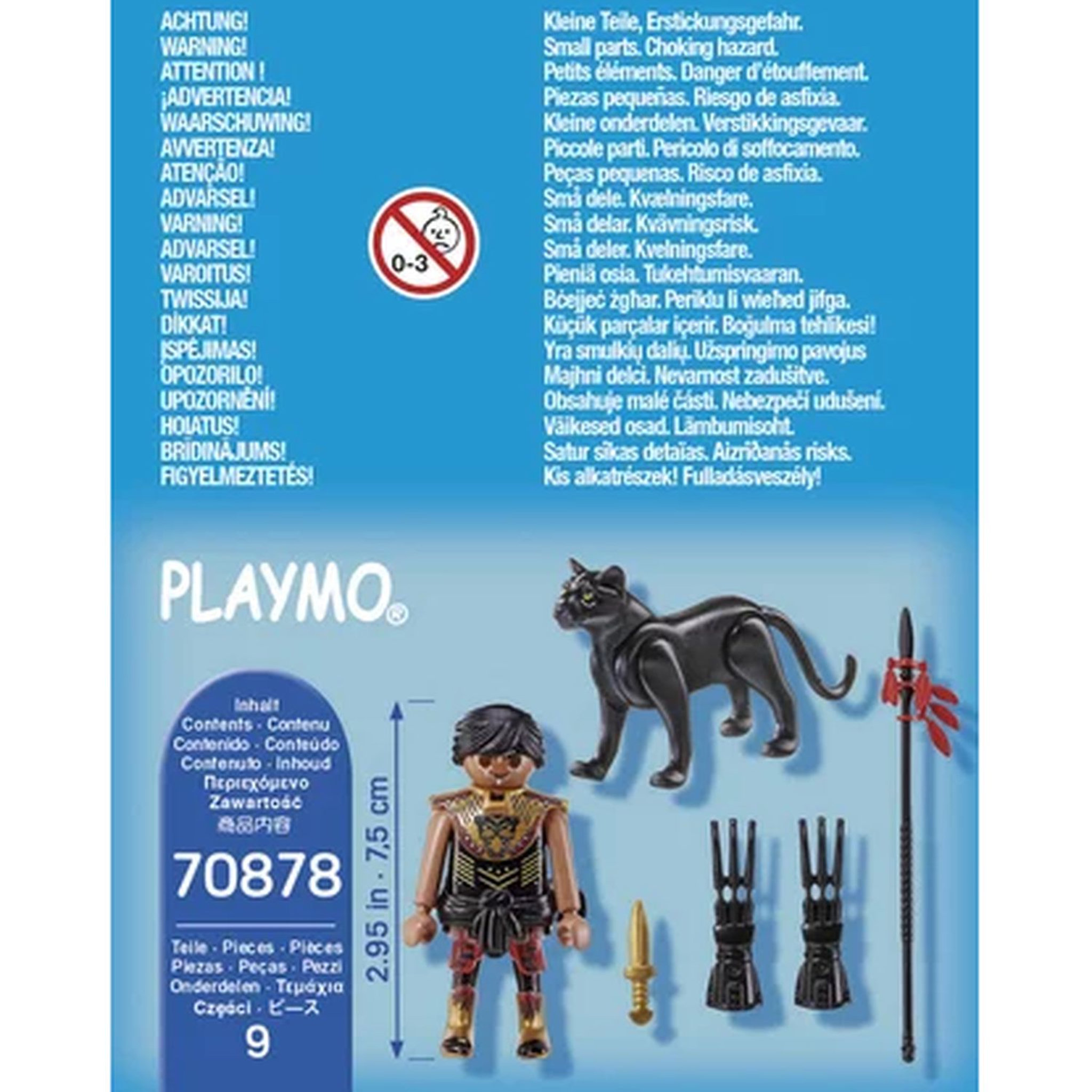 Voir la diapositive 3 : PLAYMOBIL 70878 - Combattant avec panthère