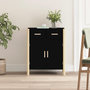 Voir la diapositive 1 : VIDAXL Buffet Noir 62x38x75 cm Bois d'ingenierie