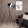 Voir la diapositive 6 : Paris Prix Lampadaire Trépied en Métal  Tiv  140cm Noir