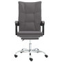 Voir la diapositive 3 : VIDAXL Fauteuil inclinable de bureau Gris Similicuir