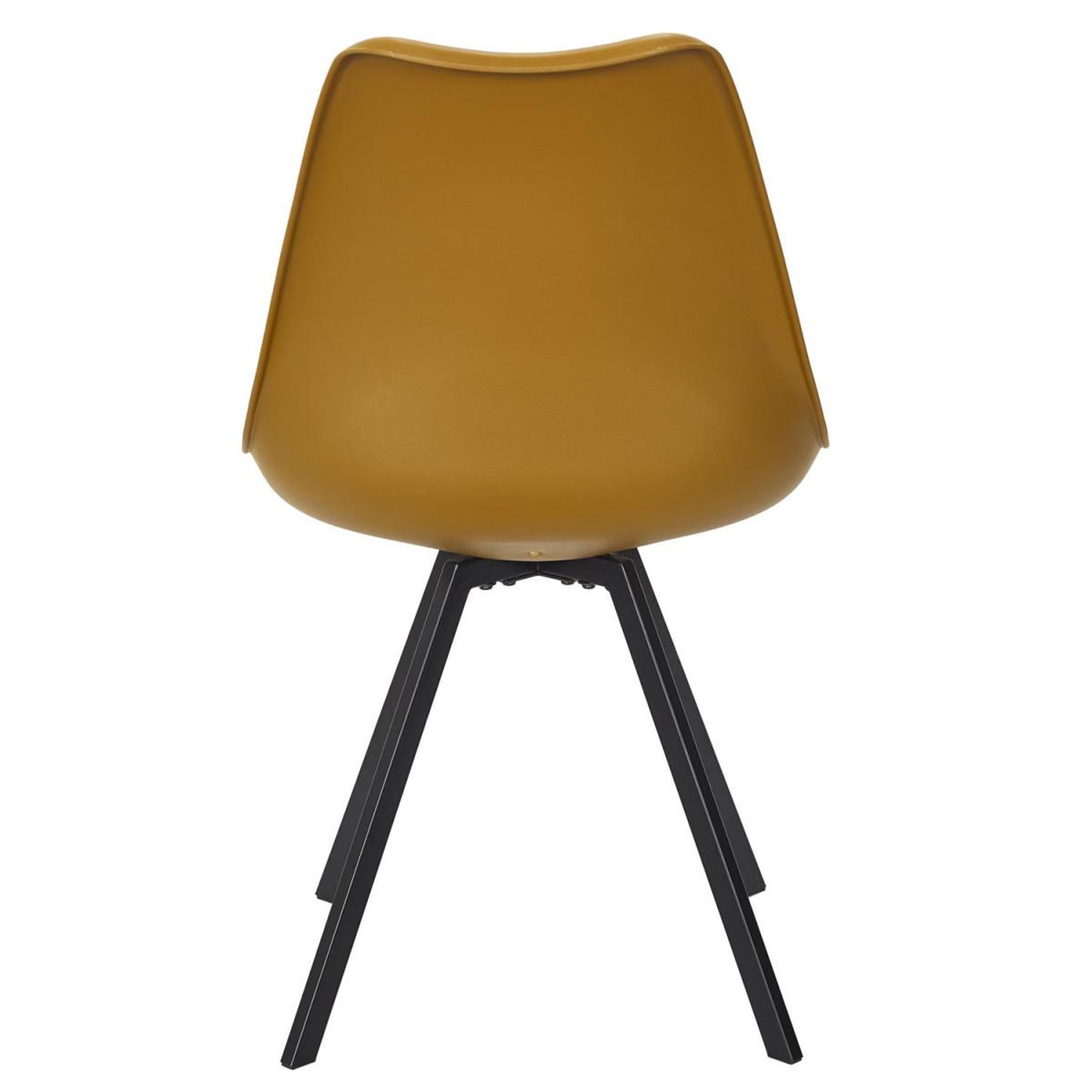 Voir la diapositive 6 : The Home Deco Factory Lot de 4 chaises avec coussin  atome  82cm jaune