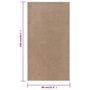 Voir la diapositive 6 : VIDAXL Tapis a poils courts 80x150 cm Marron