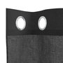 Voir la diapositive 5 : VIDAXL Rideaux en voile avec œillets 2 pcs noir 140x140 cm