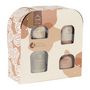 Voir la diapositive 1 : Paris Prix Coffret 4 Bougies Parfumées  Élements  8cm Beige