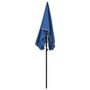 Voir la diapositive 3 : VIDAXL Parasol de jardin avec mat 200x130 cm bleu azure