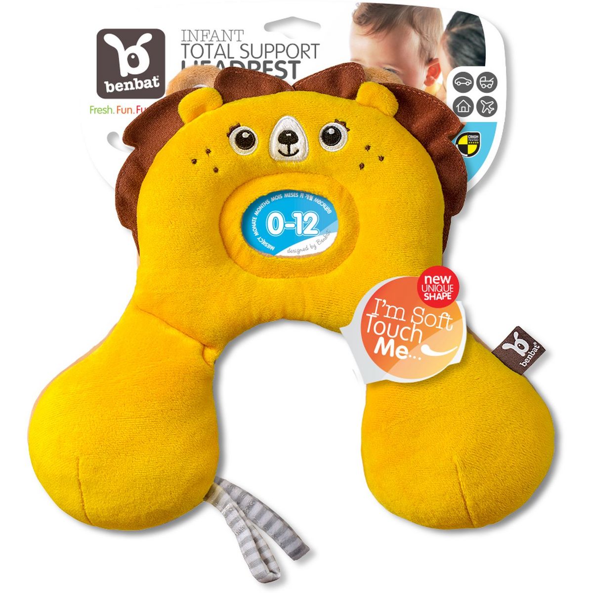 BENBAT Soutien tête et cou de voyage - Lion