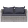 Voir la diapositive 3 : VIDAXL Canapes d'angle de jardin 2 pcs Gris Resine tressee
