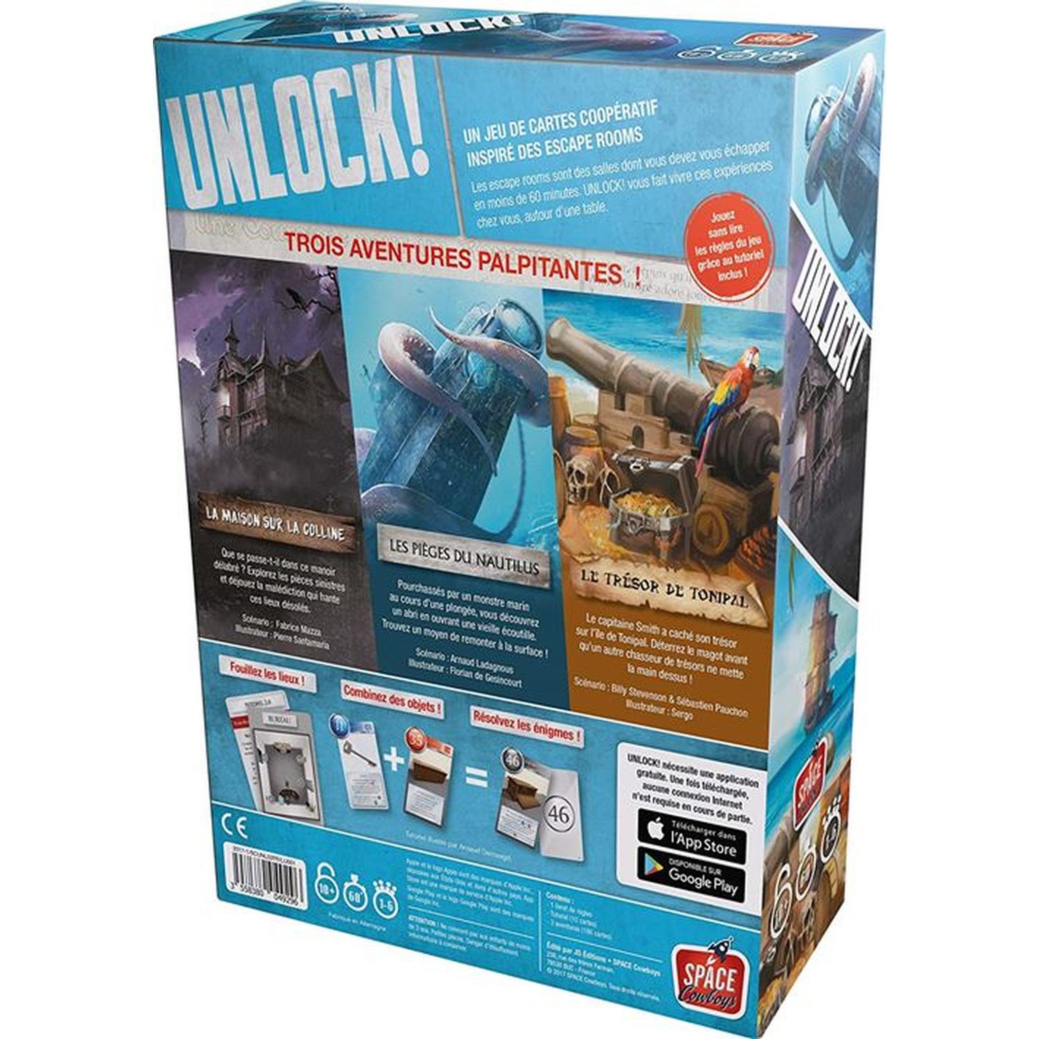 Voir la diapositive 3 : ASMODEE Jeu UNLOCK ! Mystery adventures