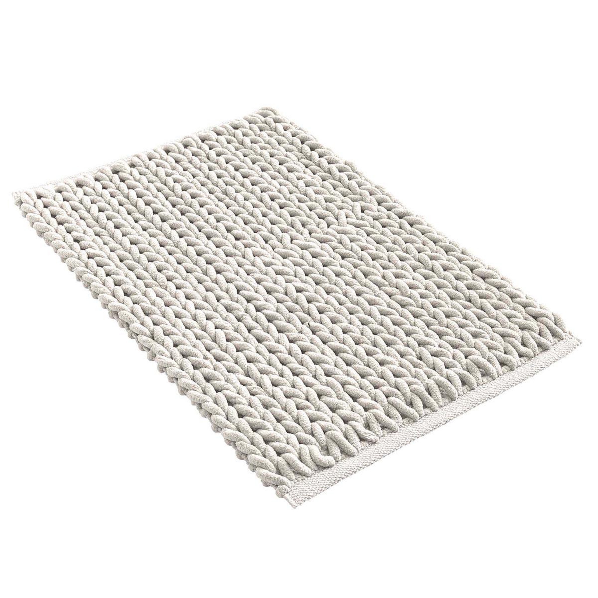 Voir la diapositive 2 : Douceur d'Intérieur Tapis de bain en chenille  ariel  50x80cm naturel