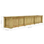 Voir la diapositive 6 : VIDAXL Jardiniere surelevee 291x50x50 cm Bois de pin impregne