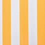 VIDAXL Toile d'auvent Orange et blanc 350x250 cm