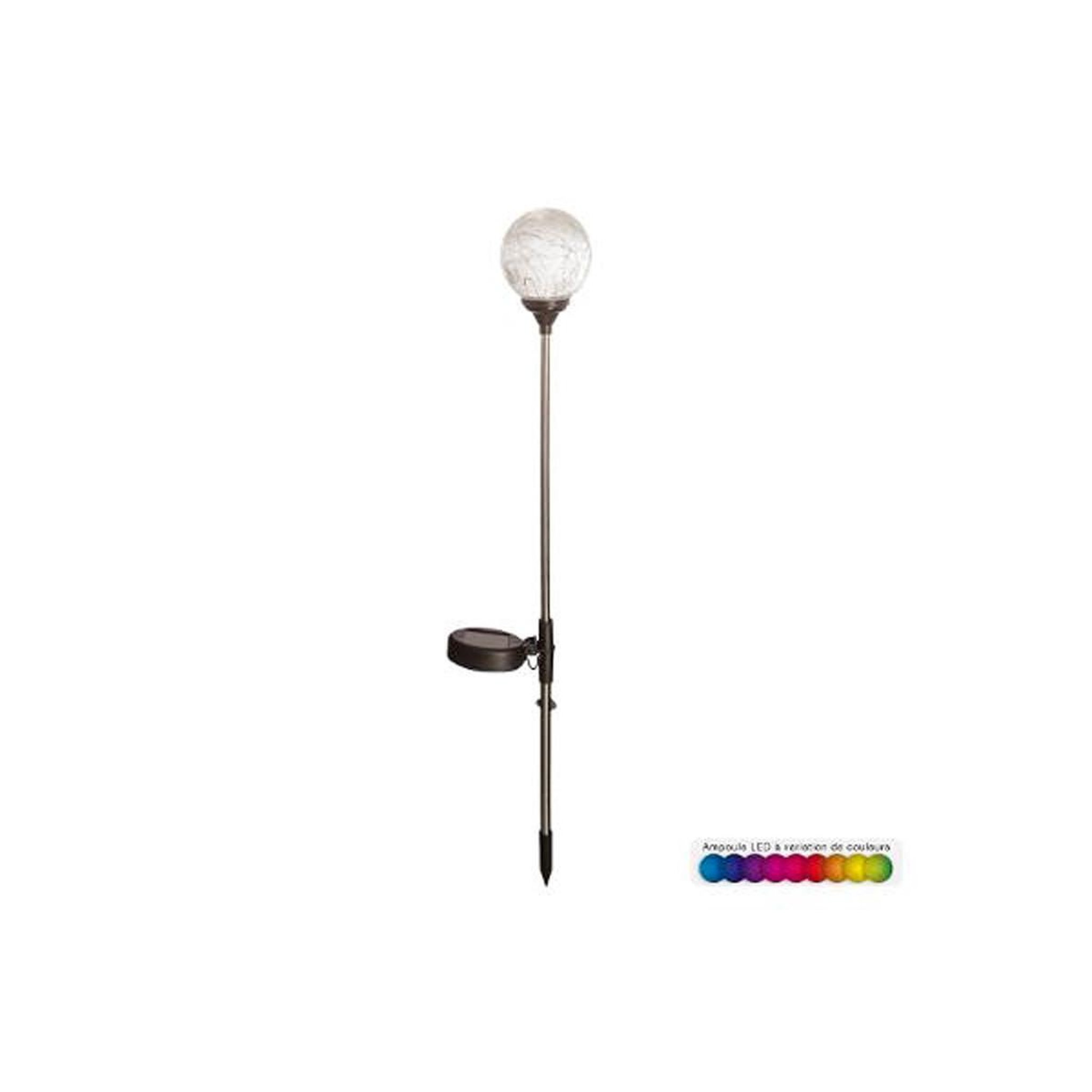 Paris Prix Balise Solaire en Verre 52cm Argent