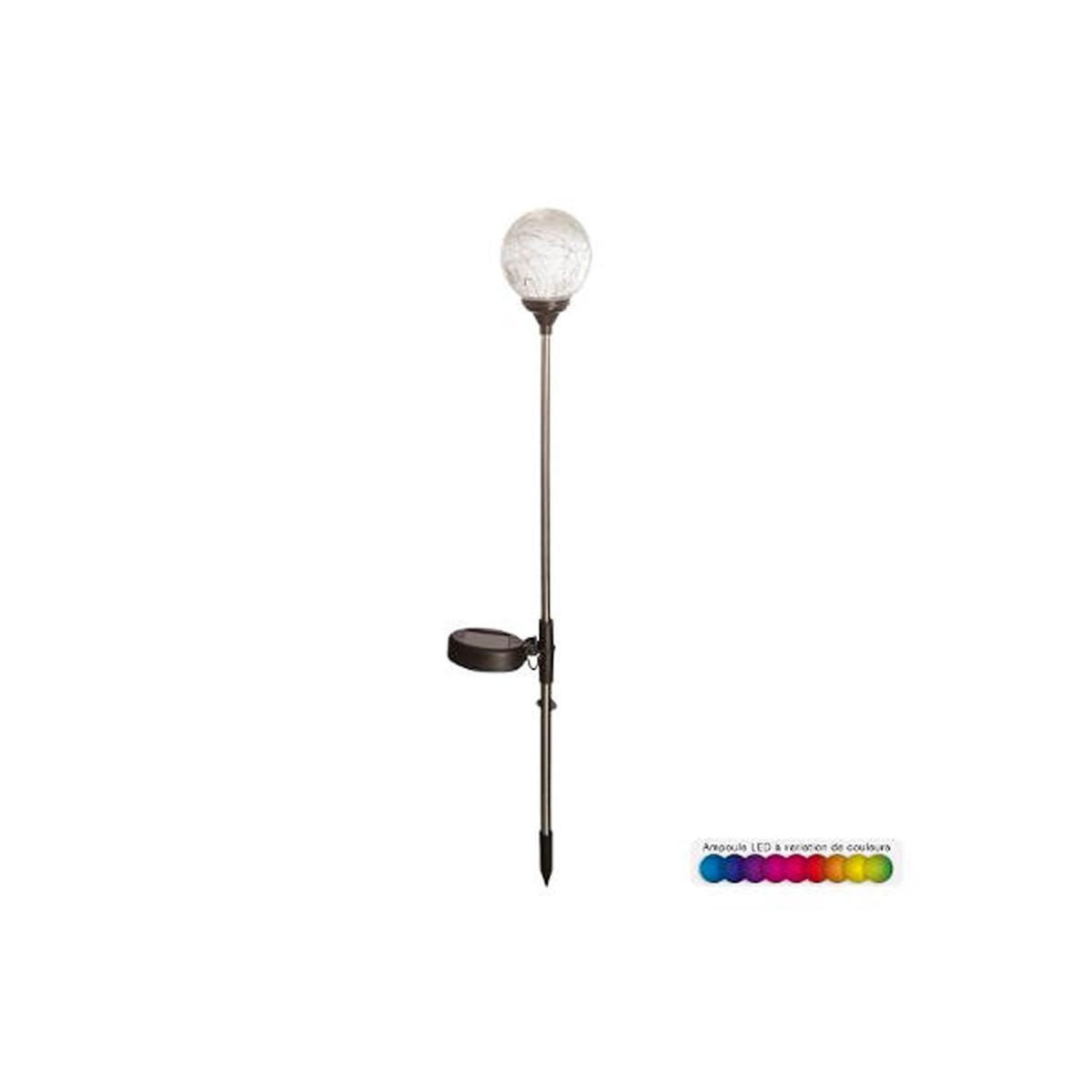 Paris Prix Balise Solaire en Verre 52cm Argent