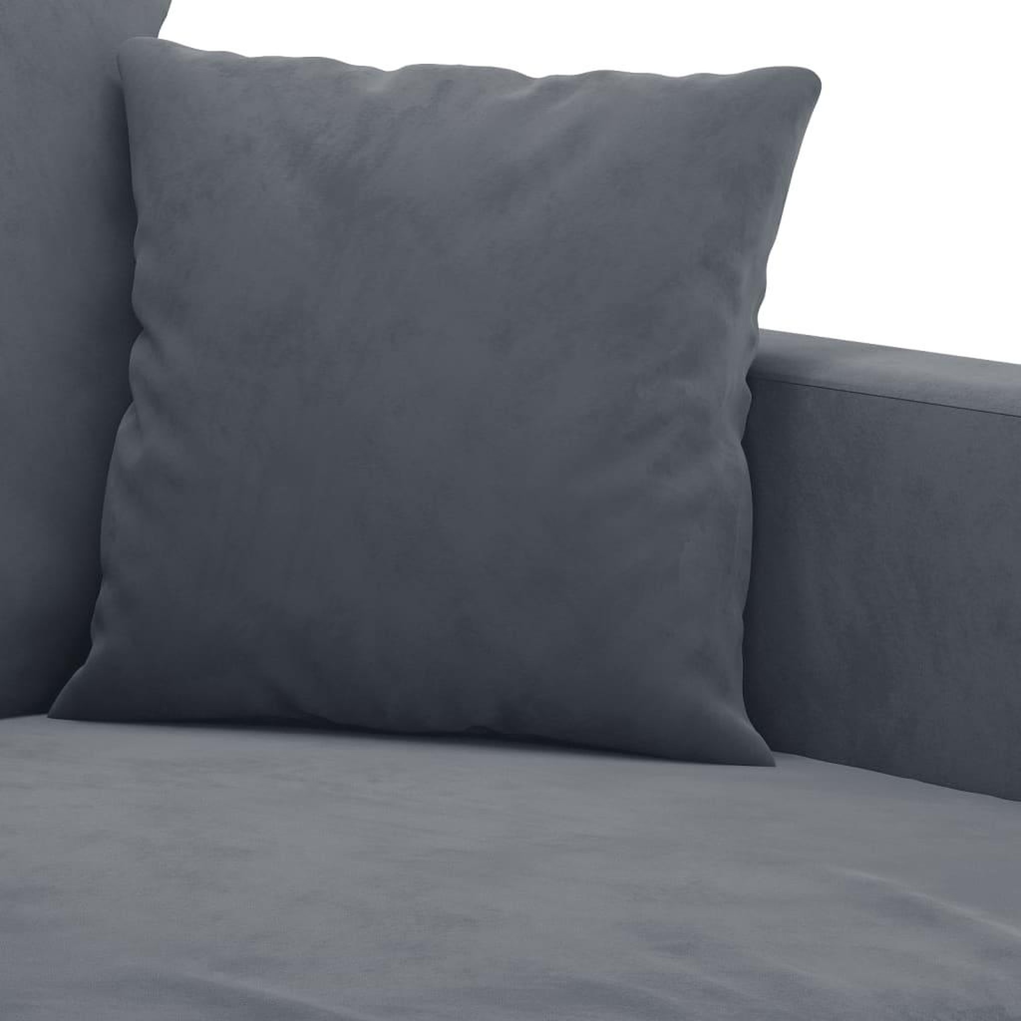 Voir la diapositive 5 : VIDAXL Ensemble de canapes 2 pcs avec coussins Gris fonce Velours