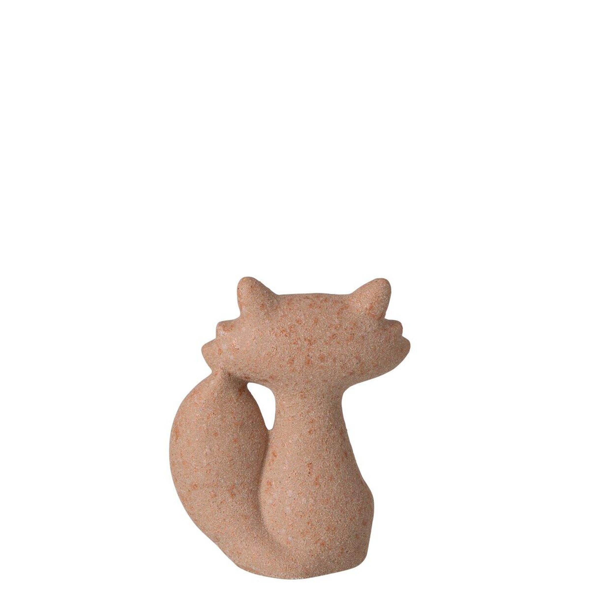 Voir la diapositive 3 : J-LINE Statuette déco renard  maël  23cm orange