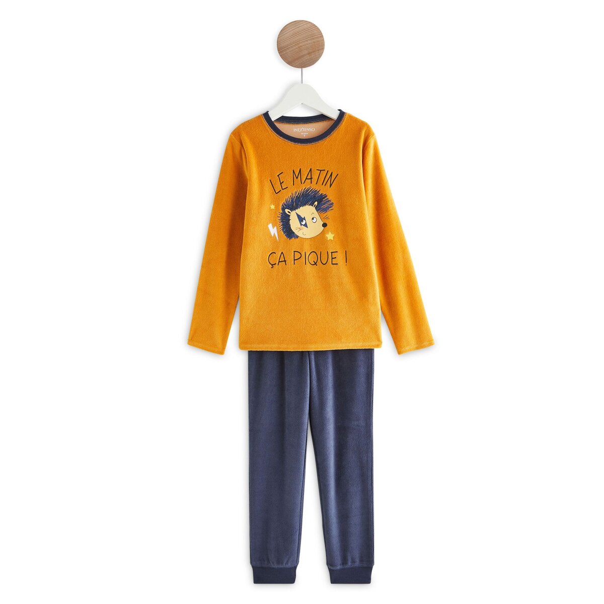 IN EXTENSO Ensemble pyjama velours hérisson garçon