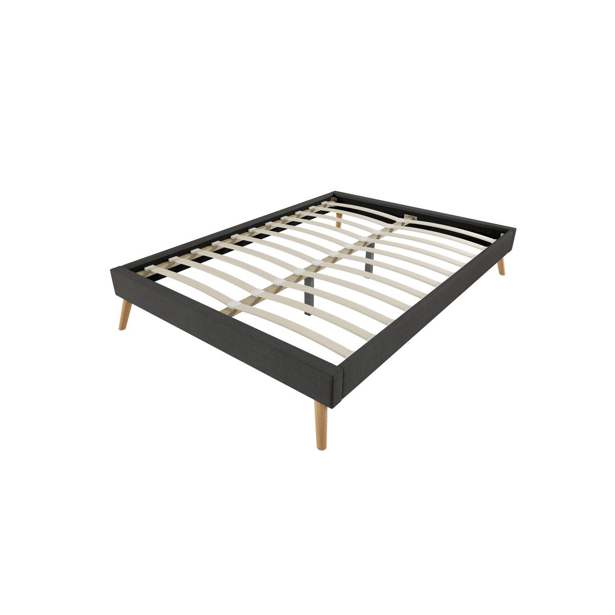 Cadre de lit scandinave en tissu 140x190 OREBRO